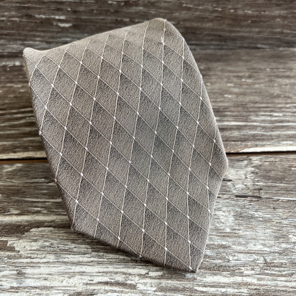 Louis Roth Men's Formal Necktie Handmade In Italy 100% Silk Geometric Print EUC‎